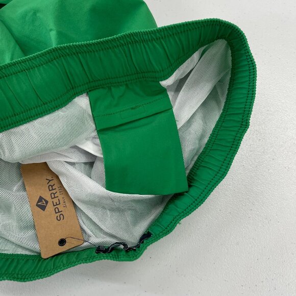 Sperry Meadow Green Standard 5" Classic Lined Swim Trunks PL93218M Mens XXL NEW - Picture 3 of 8